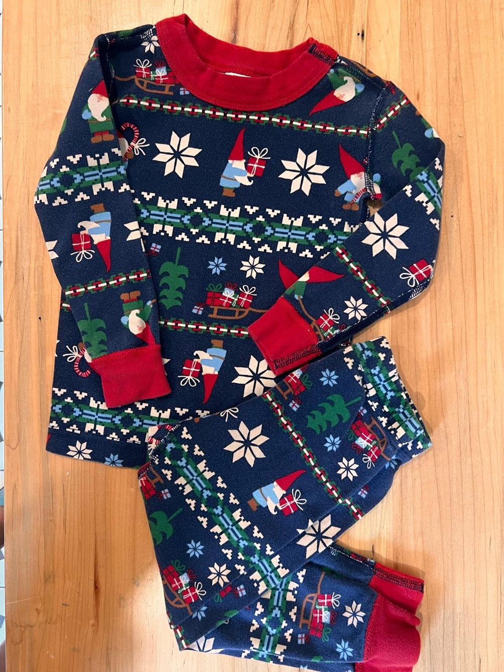 Hannah Anderson Christmas Pajamas 3T Holiday PJs Red Green Christmas